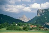 France, Dauphine, view towards The Alps